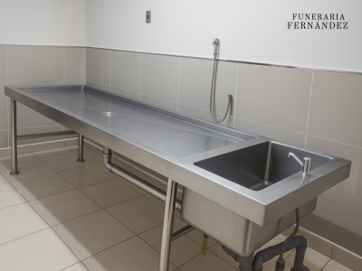 Cama tanatológica para preparación